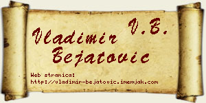 Vladimir Bejatović vizit kartica
